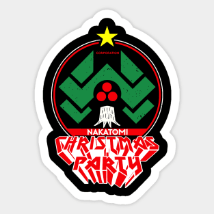 nakatomi christmas party vintage Sticker